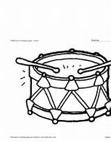 Drums sketch template