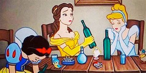 Disney Princesses Misbehave In Normal Pictures Of Belle