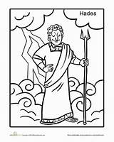 Hades Mythology Gods sketch template