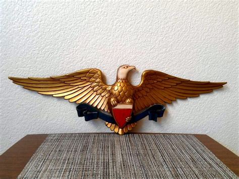 reserved vintage sexton federal eagle cast aluminum wall
