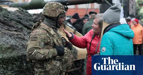 Us Troops Welcomed In Poland In Pictures World News The Guardian