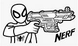 Nerf Guns Clipartkey Kindpng sketch template