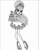 Monster Draculaura Coloriage sketch template