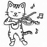 Fiddle Cat Clipart Rhyme Icon Nursery Diddle Musician Fiddler Clipground sketch template