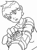 Ben Coloring Pages Kids Cartoon sketch template