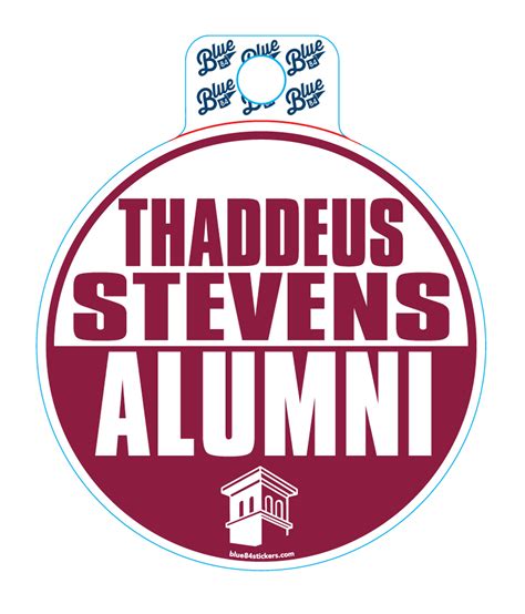 alumni sticker house  champ college store thaddeus stevens college