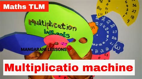 maths working model maths game  students multiplication table wheel math tlm youtube