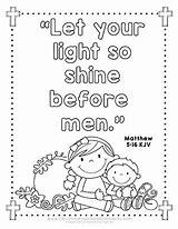 Shine Light Let Coloring Bible Jesus Pages Sunday Halloween School Preschool Crafts Kids Before Toddler Men Activities Lessons Printables Church sketch template