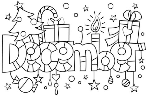 december coloring pages coloring pages  kids  adults