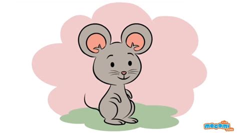 draw  cartoon mouse learn step  step drawing  kids