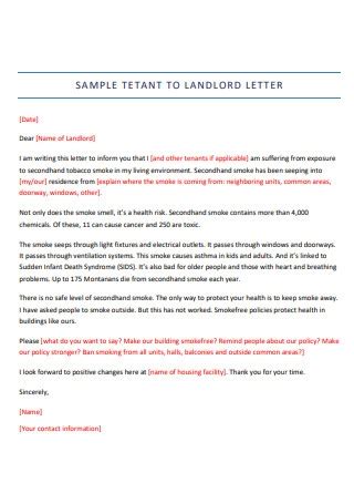 sample tenant landlord letter  recommendation templates