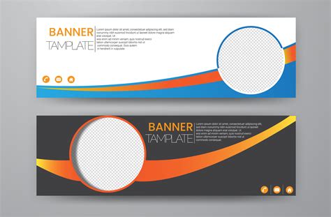 creative web banner design template graphic  graphic burner
