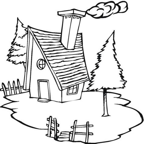 house coloring pages homes  dwellings suitable  kidsthese
