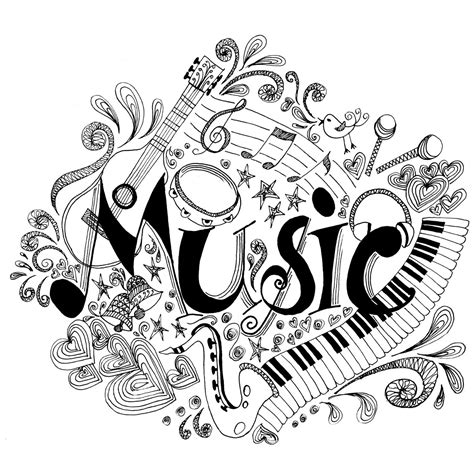 bildergebnis fuer zentangle musik coloriage musique dessin de musique