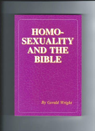 homosexuality and the bible biblical books by gerald wr by wright