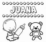 Juana Nombres sketch template