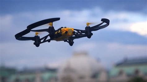 parrot airborne cargo travis quadcopter drone yellow