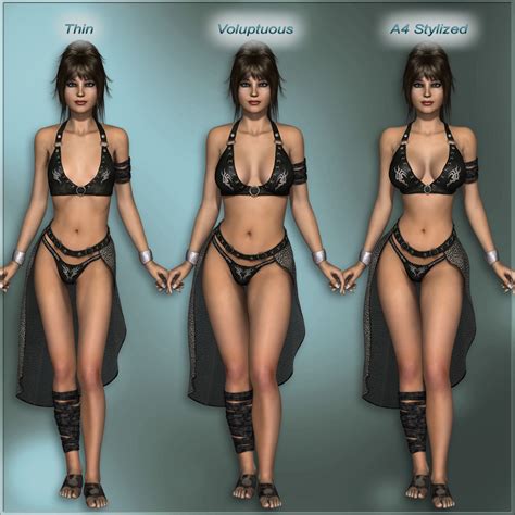 Sexy Fantasy Outfit Extended License 3d Figure Assets