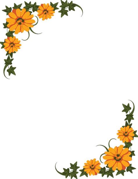 flower border art   cliparts  images  clipground