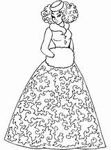 Coloring Pages Girl Girls Pretty Dress Book Print Patterns Beautiful Dollar Dresses Bill Printable Kids Sheets Ladies Princess Color Nice sketch template
