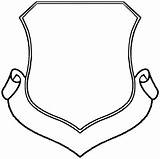 Crest Family Blank Template Shield Library Clipart Clip Outline Drawing sketch template
