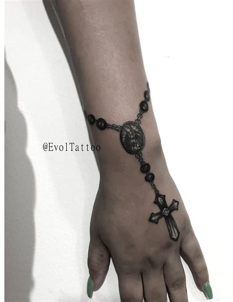 Rosary Tattoo Hand Tattoos For Women Rosary Tattoo On Hand Rose