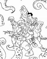 Ghostbusters Caza Fantasmas Colorear Stranger Busters Libro sketch template