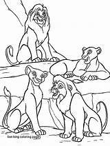Coloring Pages Simba Nala Getcolorings sketch template
