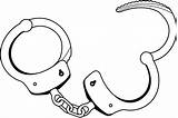 Handcuffs Clipart Police Handcuff Clip Coloring Hand Cliparts Cuffs Pic Template Scroll Color Saw Library Pages Presentations Fire Projects Use sketch template