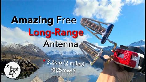 easy diy ghz helical antenna  fpv drones improve long range signal flights penetration