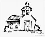 Igreja Igrejas Lugares Ensino Coloringcity sketch template