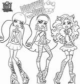 Monster High Coloring Pages Bestofcoloring Girls Print sketch template