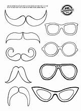 Coloring Glasses Sunglasses Moustache Mustache Eye Printable Template Kids Pages Clings Mirror Kidsactivitiesblog Glass Templates Activities Printables Crafts Craft Cartoon sketch template