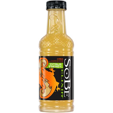 sobe elixir citrus energy flavored juice drink  oz bottle walmartcom