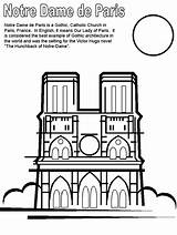 Coloring Notre Dame Pages France Paris Printable Kids Print Around Coloringpagebook Sheet Countries Coloringpages101 Book French Color Město Francie Books sketch template