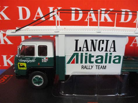die cast  modellino camion truck fiat  lancia alitalia rally