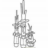 Veggietales Scallions Asparagus Dots Coloringpages101 Dot sketch template