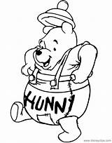 Halloween Coloring Pages Disney Pooh Pdf Disneyclips Honey Pot sketch template