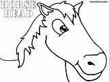Head Horse Coloring Pages Colorings sketch template