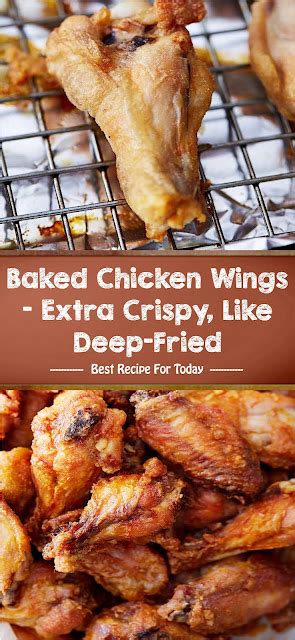 baked chicken wings extra crispy like deep fried kawis harian