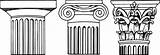 Doric Ionic Corinthian Capitals Allaboutlean sketch template