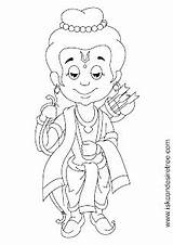 Krishna Line Drawing Cute Das Bhikaji Chintan Bhagavat sketch template