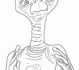 Et Coloring Pages Extra Terrestrial Getdrawings Printable Getcolorings Drawing Color sketch template