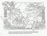 Norse Freya Goddess Warrior Colouring Frigg Bord Vikings Goddesses sketch template
