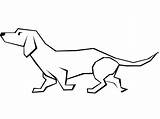 Hund Dachshund Malvorlage Hond Colorare Kleurplaat Chien Disegni Grote Immagine sketch template