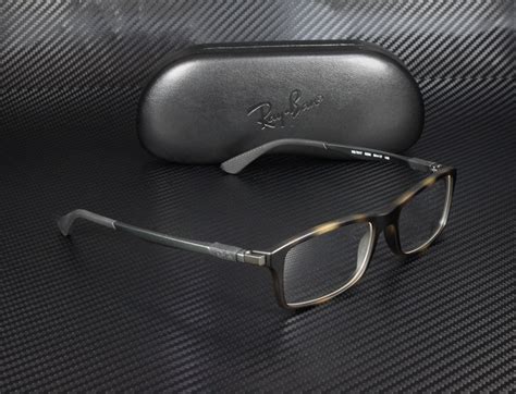 ray ban rx  matte havana demo lens  mm mens eyeglasses  ebay