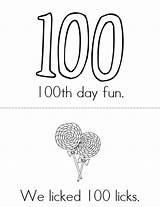 100th Fun Book School Books Sheet Twistynoodle Noodle Mini Twisty Minibook sketch template
