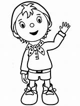 Noddy Pages Coloring Printable Recommended sketch template