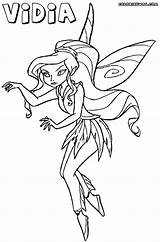 Vidia Coloring Pages Fairy Colorings Print sketch template