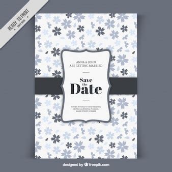vector elegant floral wedding card